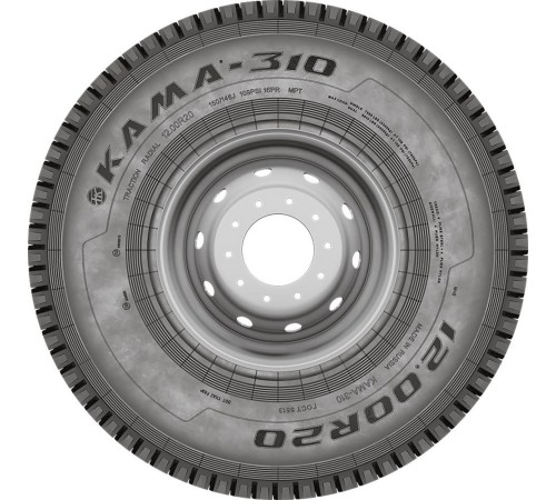 КАМА Кама-310 11,00R20 150/146K, TT нс16 Всепозиционная