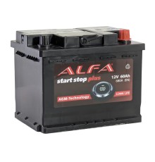 ALFA AGM  60Ah 680A Обратная (R+)