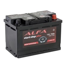 ALFA AGM  70Ah 760A Обратная (R+)