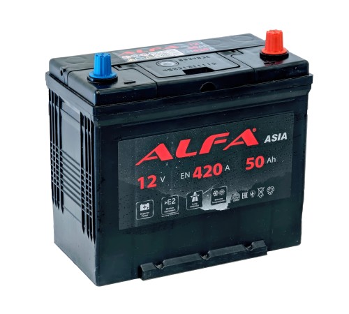 ALFA ASIA  50Ah 420A Обратная (R+)