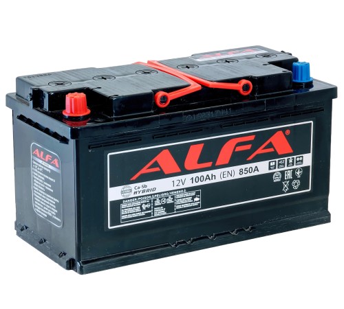 ALFA HYBRID  100Ah 850A Прямая (L+)