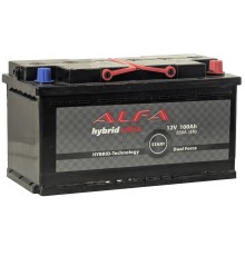 ALFA HYBRID  100Ah 850A Обратная (R+)