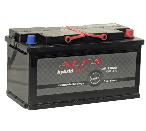 ALFA HYBRID  110Ah 900A Обратная (R+)