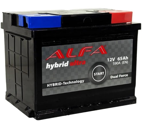 ALFA HYBRID  65Ah 590A Обратная (R+)
