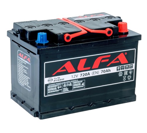 ALFA HYBRID  70Ah 720A Обратная (R+)