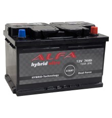 ALFA HYBRID  74Ah 720A Обратная (R+)