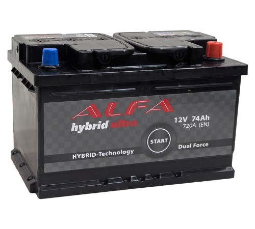 ALFA HYBRID  74Ah 720A Обратная (R+)