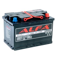 ALFA HYBRID  75Ah 720A Обратная (R+)