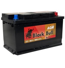 BLACK BULL AGM 80Ah 800A Обратная (R+)