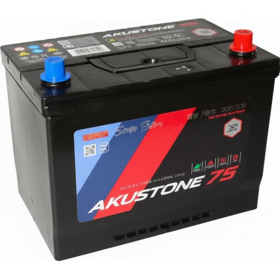 Аккумулятор AKUSTONE ASIA-75 D26 75Ah/640 Обратная R+ 260х175х220