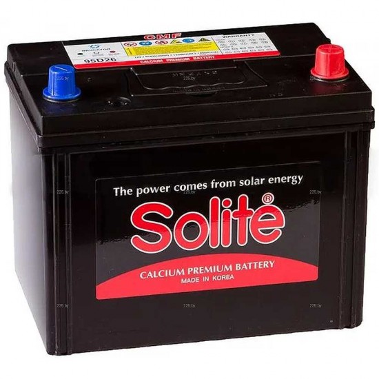 Аккумулятор Solite 95D26L 85Ah/650 R+ 260x172x200