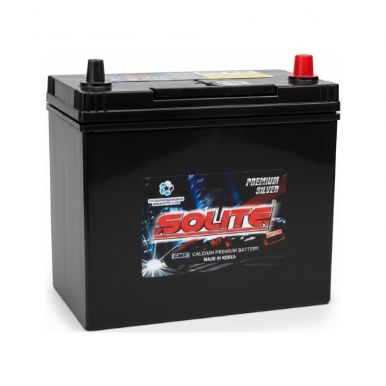 Аккумулятор Solite Silver Premium 55B19L борт тонк. клемма 50Ah/410 R+ 187x135x199