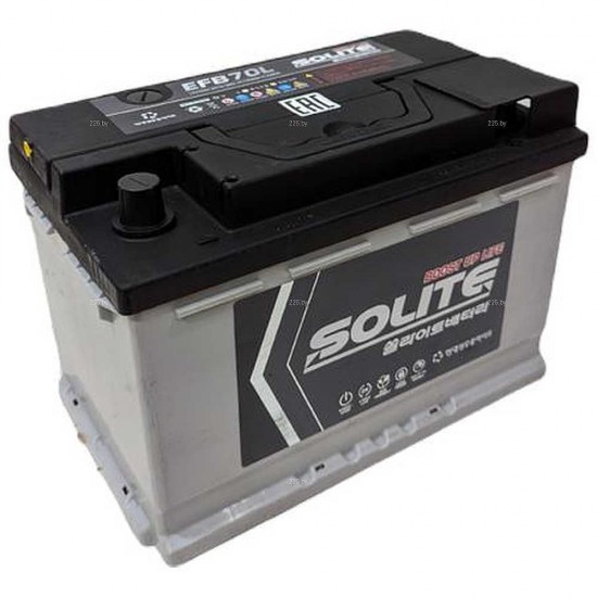 Аккумулятор Solite EFB 70 70Ah/680 R+ 278x175x190