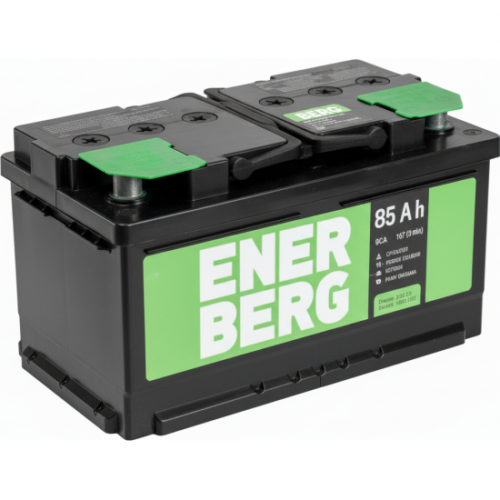 Аккумулятор ENERBERG 6СТ-85 VLR (низкий) 85Ah/800 Обратная R+ 315x175x175