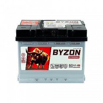 Аккумулятор BYZON 60 Ah BYZON Strong R+ 60Ah/600 Обратная R+ 242x175x190