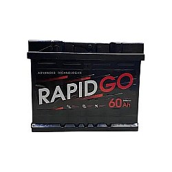 Аккумулятор RAPID 60 Аh Rapid Go R+ 60Ah/510 Обратная R+ 242x175x190