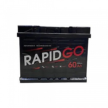 Аккумулятор RAPID 60 Аh Rapid Go R+ 60Ah/510 Обратная R+ 242x175x190