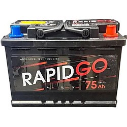 Аккумулятор RAPID 75 Аh Rapid Go R+ 75Ah/680 Обратная R+ 278x175x190