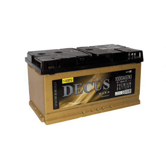 Аккумулятор DECUS 6СТ-110 GOLD 110Ah/1000 Обратная R+ 353x175x190