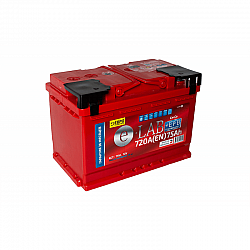 Аккумулятор ELAB 6СТ-75 +EFB 75Ah/720 Обратная R+ 278x175x190