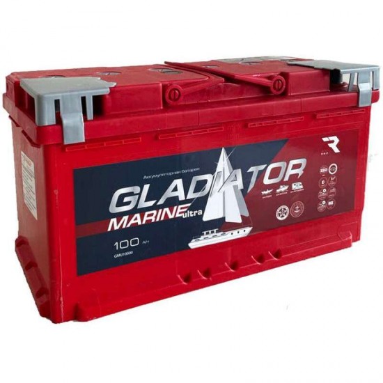 Аккумулятор GLADIATOR 6СТ-100 Marine Ultra 100Ah/1000 Обратная R+ 353x175x190