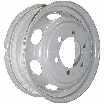 Колесный диск JC wheel 6x17,5 6x245 D202 ET129 креп.плоский внутр. вент. Серебристый грузовой