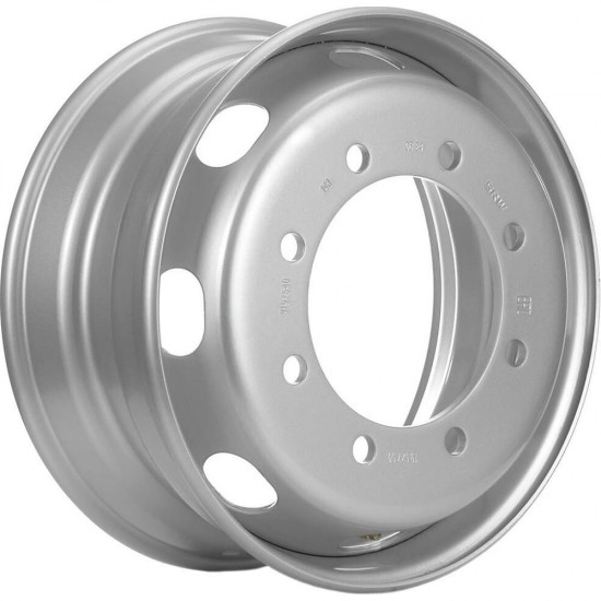 Колесный диск JC wheel 7,50x19,5 8x275 D221 ET156 креп.плоский 26мм. внутр. вент. Серебристый грузовой