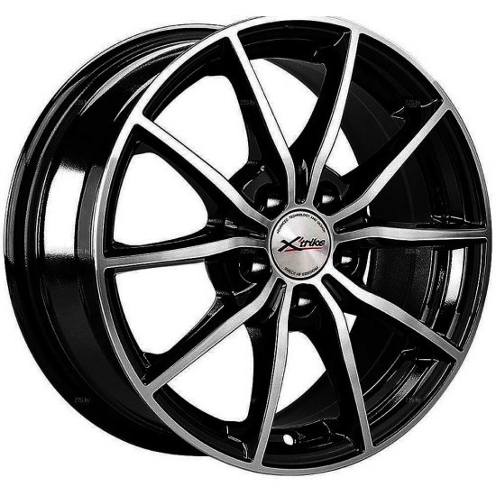 Диск X-trike X-111М Полностью черный полированный 6,5 х 15 PCD 5/100 ET38 DIA57,1