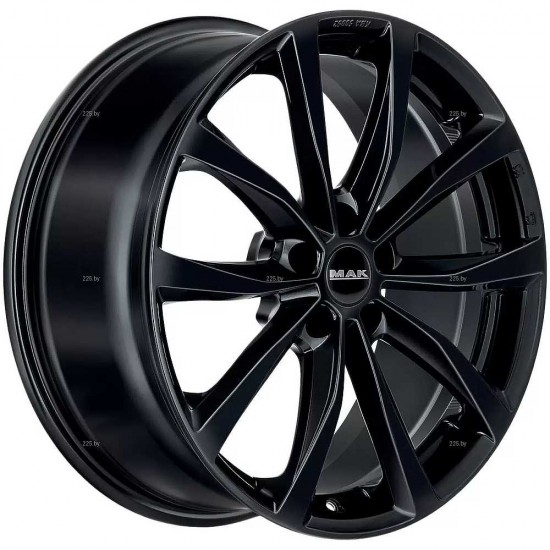 Диск MAK Wolf Чёрный глянцевый с полированной лицевой частью 8 х 19 PCD 5/114,3 ET50 DIA76