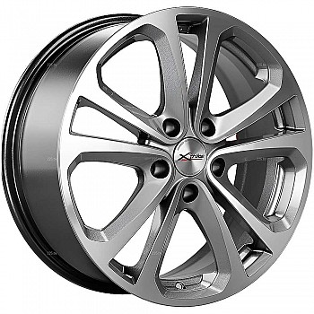 Диск X-trike X-113М Насыщеный серебристый 7 х 17 PCD 5/108 ET45 DIA67,1