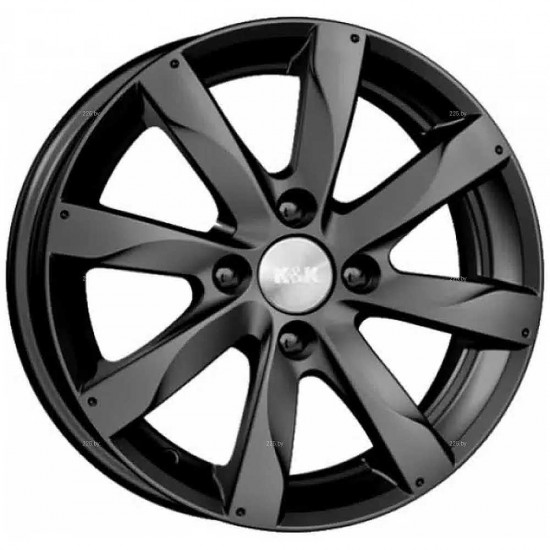 Диск K&K Джемини Серый тёмный глянцевый 6 х 15 PCD 4/100 ET48 DIA60,1