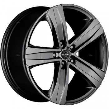 Диск MAK Stone 5 Чёрный глянцевый с полированной лицевой частью 7,5 х 18 PCD 5/118 ET60 DIA71,1