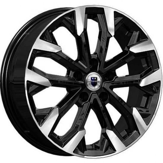 Диск K&K Морейн Чёрный глянцевый с полированной лицевой частью 6,5 х 17 PCD 5/114,3 ET50 DIA67,1