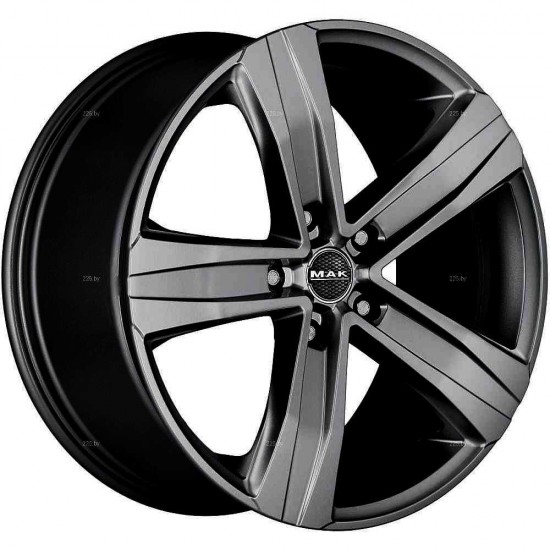 Диск MAK Stone 5 Чёрный глянцевый с полированной лицевой частью 7,5 х 18 PCD 5/130 ET53 DIA71,6