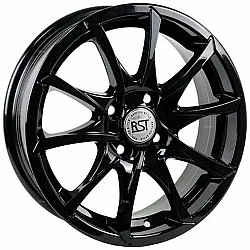 Диск RST R015 Чёрный с полированной лицевой частью 6 х 15 PCD 4/100 ET48 DIA54,1