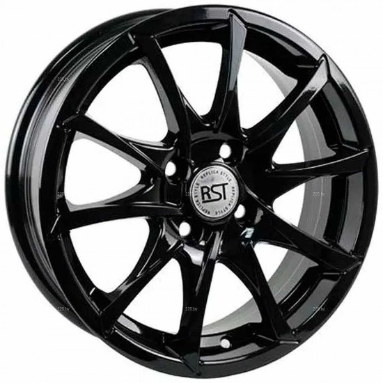 Диск RST R015 Чёрный с полированной лицевой частью 6 х 15 PCD 4/100 ET48 DIA54,1