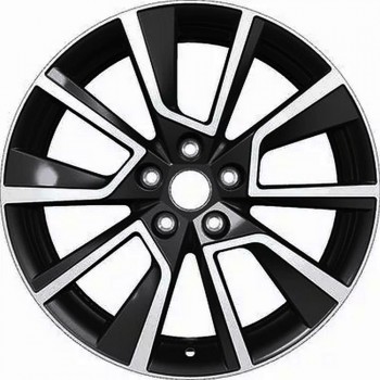 Диск KHOMEN KHW1802 (CX-5 Seltos) Полностью черный полированный PCD 7 х 18/5 ET114,3 DIA50