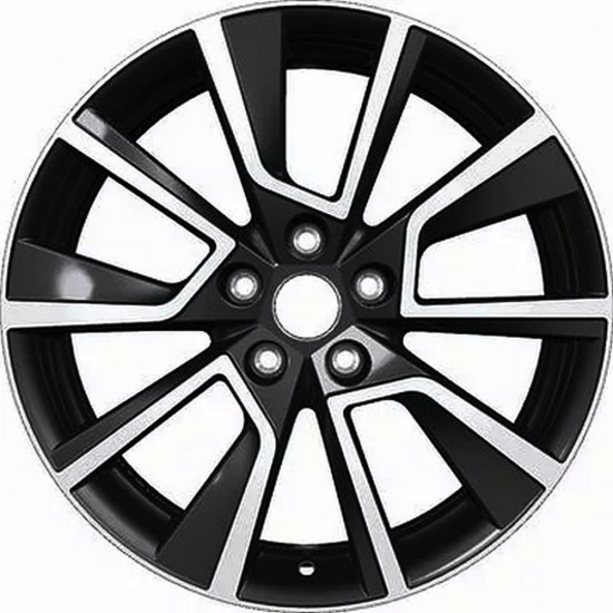 Диск KHOMEN KHW1802 (CX-5 Seltos) Полностью черный полированный PCD 7 х 18/5 ET114,3 DIA50