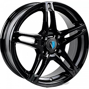 Диск Venti 1518 Чёрный с полированным ободом 6 х 15 PCD 4/100 ET40 DIA60,1