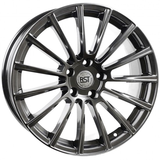 Диск RST R108 (MersedesE) Черный глянцевый с проточкой 8 х 18 PCD 5/112 ET43 DIA66,6