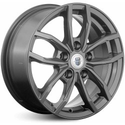 Диск K&K Фрост Серый тёмный глянцевый 6,5 х 15 PCD 5/100 ET38 DIA57,1