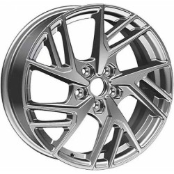 Диск KHOMEN KHW1708 (XCeed) Серебро с полировкой лицевой стороны 6,5 х 17 PCD 5/114,3 ET40 DIA67,1