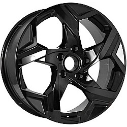 Диск RST R187 (COOLRAY) Черный глянцевый с проточкой 7 х 17 PCD 5/114,3 ET45 DIA54,1