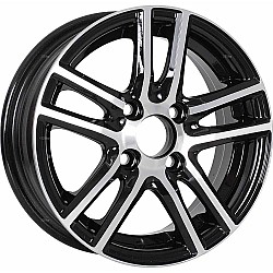Диск TechLine 320 Чёрный с полированной лицевой частью 5 х 13 PCD 4/98 ET35 DIA58,6