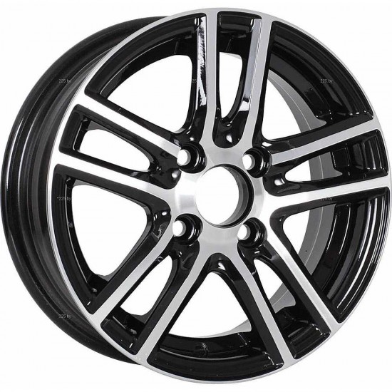 Диск TechLine 320 Чёрный с полированной лицевой частью 5 х 13 PCD 4/98 ET35 DIA58,6