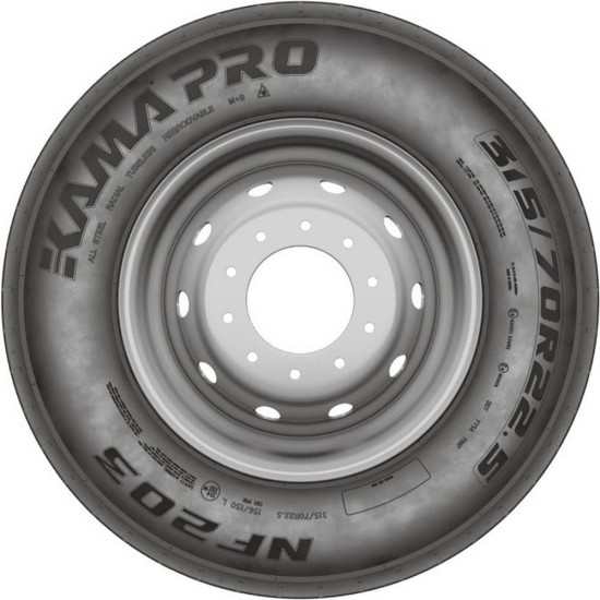 Шина КАМА PRO NF 203 TL 315/70R22.5 156/150 L грузовая
