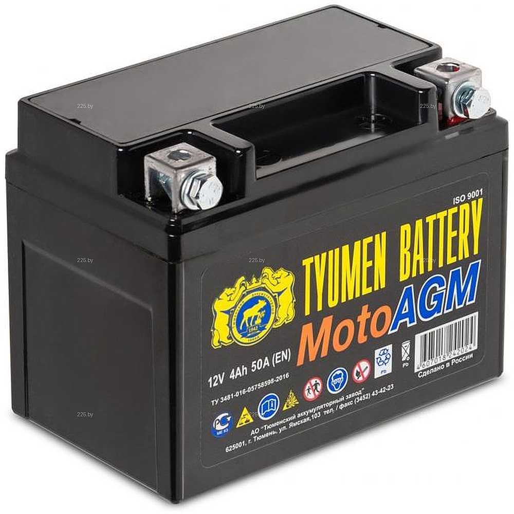 Аккумулятор TYUMEN MOTO YTX9 9Ah 9Ah/110 Прямая L+ 150*86*105
