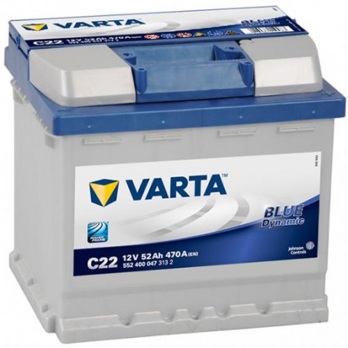 Varta Blue Dyn 552400 52Ah/470 обратная ( -  + ) 207x175x190
