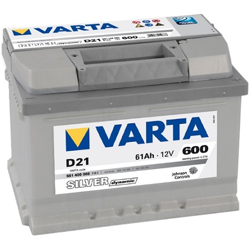Varta Silver Dyn 561400 61Ah/600 обратная ( -  + ) 242x175x175