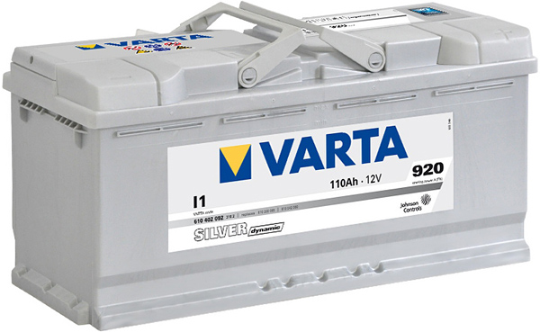 Varta Silver Dyn 610402 110Ah/920 обратная ( -  + ) 393x175x190